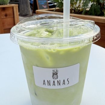 Ananas Coffee - ICED MATCHA LATTE . Amazingly good. - Coffee & Tea Near Me - Walnut Creek, California Ananas Coffee - ICED MATCHA LATTE . Amazingly good. - Coffee & Tea Near Me - Walnut Creek, California