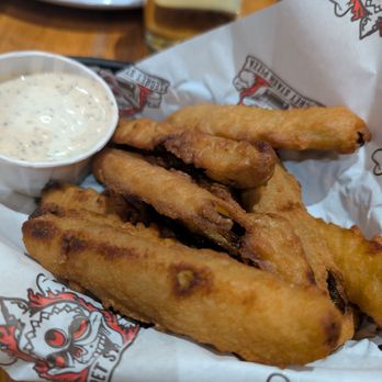 The Secret Stash Pizzeria - Fried pickle spears - yum!! - Pizza Near Me - Crested Butte, Colorado