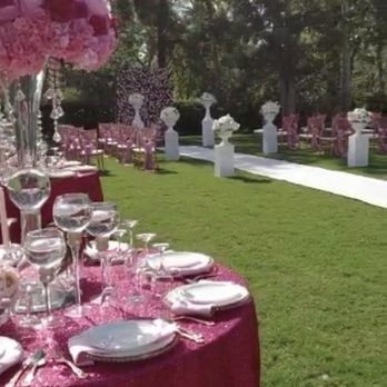 MaJEvents - Candle lit tables to give a romantic feel after our sunset wedding - Wedding Planning Near Me - Houston, Texas