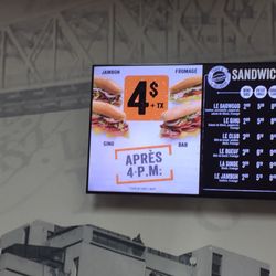 Dagwoods Sandwichs Et Salades - Just ham, or all cheese, or the Gino, or the Bab small sandwhiches are $4 after 4pm.  "Limited time only"