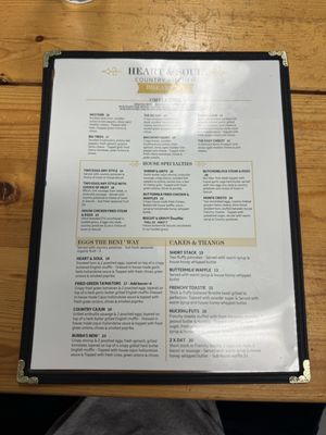 Menu photo 1 Heart & Soul Country Kitchen Arnold, CA