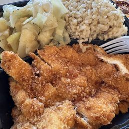 Was told the plate comes with mixed vegetables, unfortunately only got mainly cabbage, bits of carrot, and 1 slice of zucchini