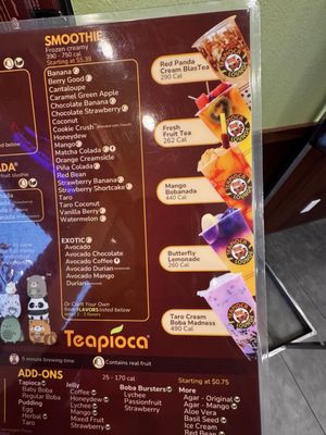 Menu photo 3 Teapioca Lounge Georgetown, TX