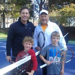 Affordable Private Tennis Lessons - Parent child lessons showing various drills practice to improve overall skills for both
