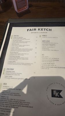 Menu photo 4 Fair Ketch Fort Lauderdale, FL
