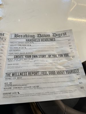 Menu photo 2 Breaking Dawn Brunch Los Gatos, CA Menu photo 2 Breaking Dawn Brunch Los Gatos, CA