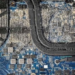 Easy Computer Solutions - Dont let your laptop / computer get this dirty. Look at all that dog / cat hair buildup. No wonder it was overheating!
