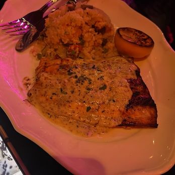 Voodoo Bayou - Salmon and rice - Cocktail Bars Near Me - Orlando, Florida Voodoo Bayou - Salmon and rice - Cocktail Bars Near Me - Orlando, Florida