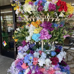 Dollar Tree - The plastic flowers displayed outside were irresistible to my eldest; had to pry her away eventually so we could complete our errands. Lol