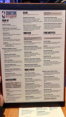 Menu photo 1 NBA Courtside Restaurant Toronto, ON Menu photo 1 NBA Courtside Restaurant Toronto, ON
