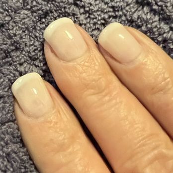 Village Nails & Spa - American French Tip Bio-gel Manicure - Nail Salons Near Me - Thousand Oaks, California