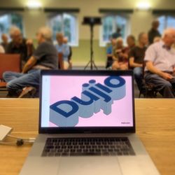 Dujio - Delivering a presentation on new Apple Technology to a Mac User Group.