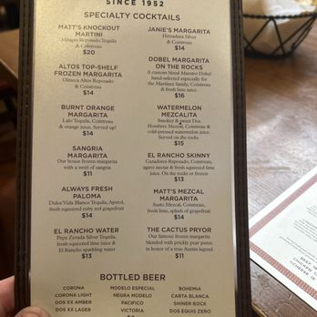 Matt's El Rancho - Drinks - Mexican Near Me - Austin, Texas Matt's El Rancho - Drinks - Mexican Near Me - Austin, Texas