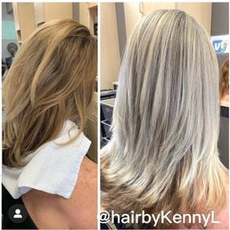 My hair before golden blonde to a pale blonde. Kenny L !! Great job! My hair before golden blonde to a pale blonde. Kenny L !! Great job!