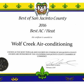 Wolf Creek Air Conditioning - Heating & Air Conditioning/HVAC Near Me - Coldspring, Texas Wolf Creek Air Conditioning - Heating & Air Conditioning/HVAC Near Me - Coldspring, Texas