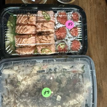 Pink Nori - Chicken fried rice, spicy tuna and a seared Salmon special roll - Japanese Near Me - Astoria, New York