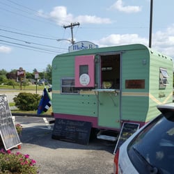 Super cute cupcake truck. Moving to a store front on Fore street!