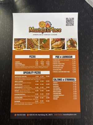Menu photo 2 Mustafa's Place Harrisburg, NC Menu photo 2 Mustafa's Place Harrisburg, NC