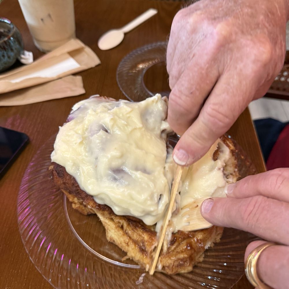 Massive cinnamon bun!