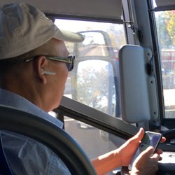 Flixbus - Driver texting...