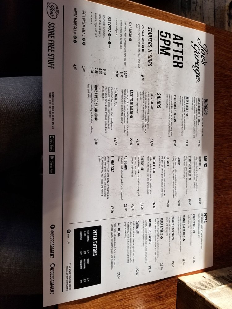 JOE’S GARAGE 19 Marriner St, Christchurch, Canterbury, New Zealand