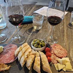 Corkscrew Wine & Cheese - Charcuterie - Cheese and Charcuterie,  some added olives.