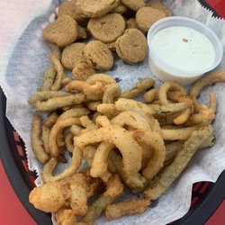 Legends - Fried pickles and fried jalapeños