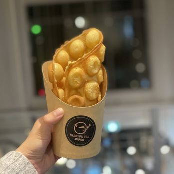 Kung Fu Tea - Original egg waffle - Bubble Tea Near Me - Etobicoke, Ontario