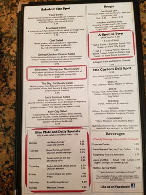 Menu photo 5 The Spot Cafe Saint Augustine, FL