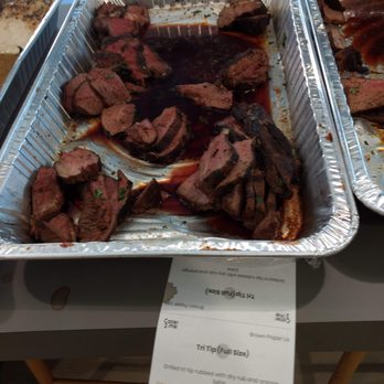 Brown Paper LA - juicy rare to medium rare tri tip - Caterers Near Me