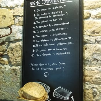 Gourmix - Les 10 commandements de Gourmix - Sandwiches Near Me - Lyon, 69