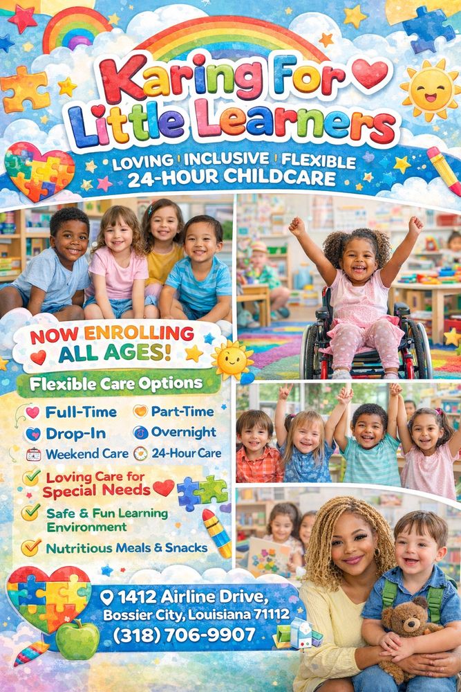 Karing For Little Learners - childcare center in Bossier City, LA
