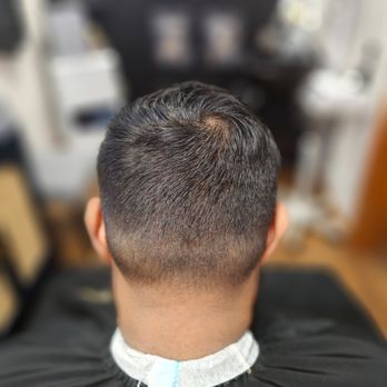 All In Luxe Cuts - Mid taper comb over haircut - Barbers Near Me - Apex, North Carolina