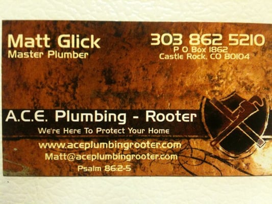 Ace Plumbing Rooter Logo