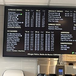 DCH Roasters - Fontana - Menu