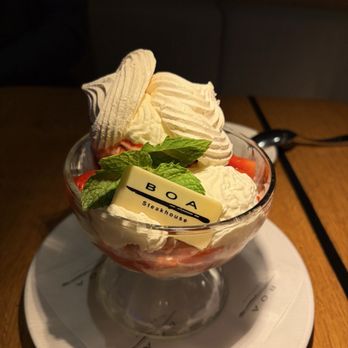BOA Steakhouse - Strawberry and cream - Steakhouses Near Me - Manhattan Beach, California BOA Steakhouse - Strawberry and cream - Steakhouses Near Me - Manhattan Beach, California