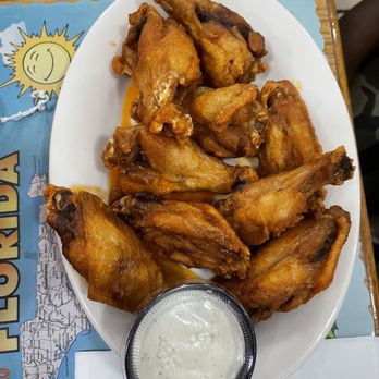 Seafood Kitchen - St. Augustine - Mild Hot Wings with Ranch dipping sauce - Seafood Near Me - St. Augustine, Florida