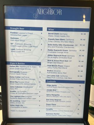 Menu photo 1 The Neighbor Fort Collins, CO