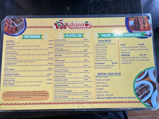 Menu photo 7 5 Rabanitos Chicago, IL