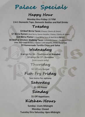 Menu photo 1 Daniels Palace Greenfield, WI Menu photo 1 Daniels Palace Greenfield, WI