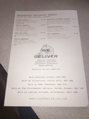 Menu photo 2 Milk Edinburgh, EDH Menu photo 2 Milk Edinburgh, EDH