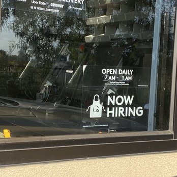 Taco Bell - Change sign! You did not open till at least 8:45am! - Fast Food Near Me - Chino Hills, California Taco Bell - Change sign! You did not open till at least 8:45am! - Fast Food Near Me - Chino Hills, California
