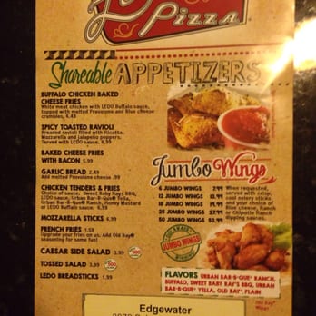 Ledo Pizza - Menu 1 - Pizza Near Me - Edgewater, Maryland