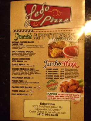 Menu photo 6 Ledo Pizza Edgewater, MD