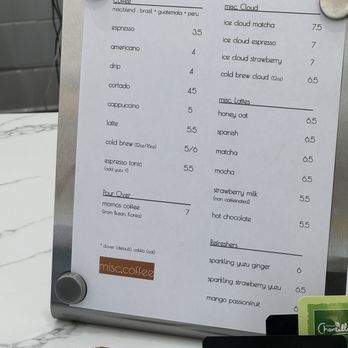 Misc Coffee - menu - Coffee & Tea Near Me - Rolling Hills, California