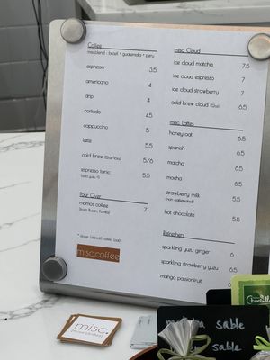 Menu photo 8 Misc Coffee Rolling Hills, CA