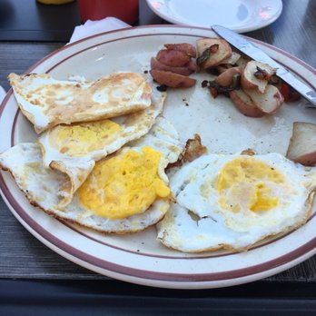 Firehouse Pub & Grill - My two "over medium" eggs and then the two replacement "over medium" eggs. - American Near Me - Wyandotte, Michigan Firehouse Pub & Grill - My two "over medium" eggs and then the two replacement "over medium" eggs. - American Near Me - Wyandotte, Michigan