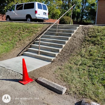 Concrete Creations to Foundations - Nice little set of steps for the church. - Masonry/Concrete Near Me - Yorktown, Indiana Concrete Creations to Foundations - Nice little set of steps for the church. - Masonry/Concrete Near Me - Yorktown, Indiana