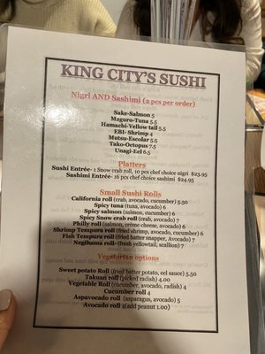 Menu photo 5 King's City Restaurant White Bear Lake, MN