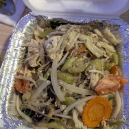 Chicken pan woo sev